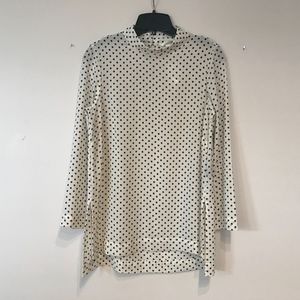 H&M Polka Dot Mock Neck Top - NWT!